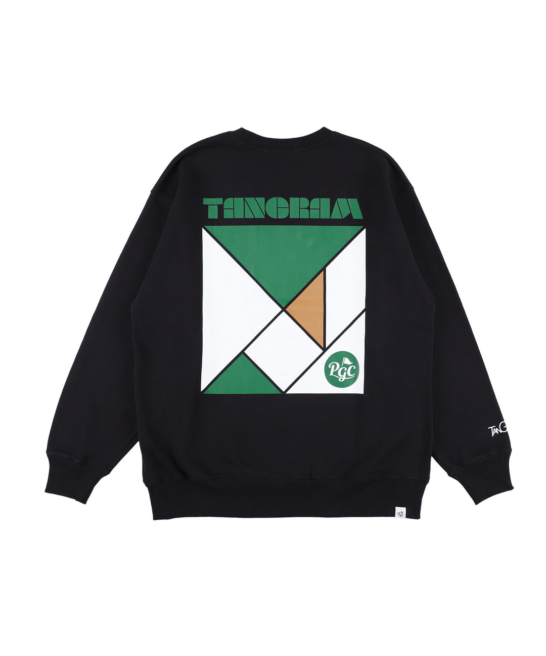 TANGRAM×PGC CREW SWEAT BLACK