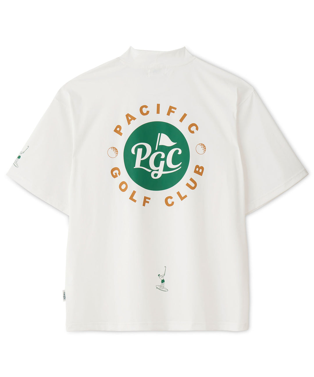 CENTER CHEST LOGO MOCK NECK CIRCLE LOGO