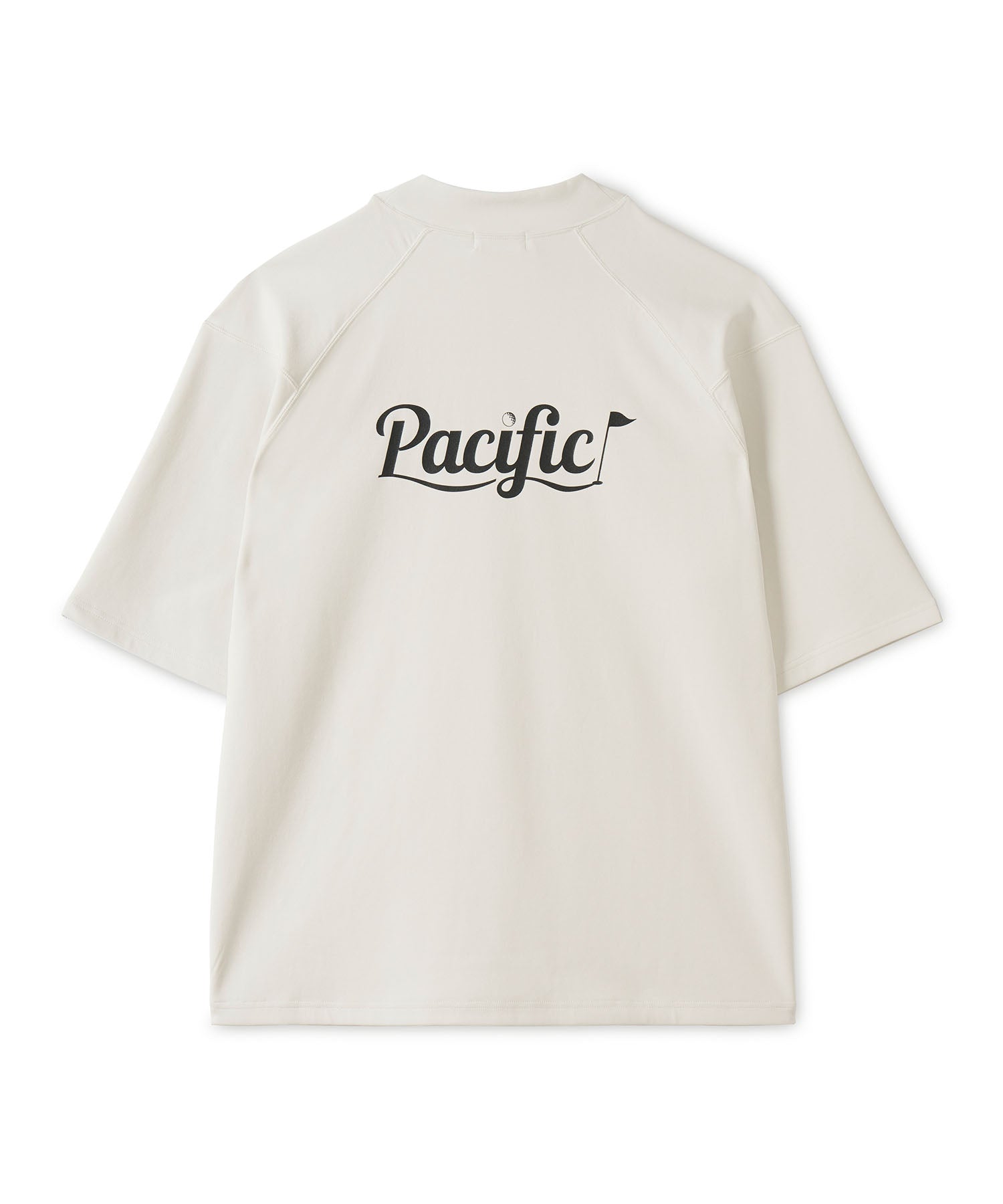MOCK-NECK BIG TEE HALF SLEEVE Pacific LOGO – Pacific GOLF CLUB