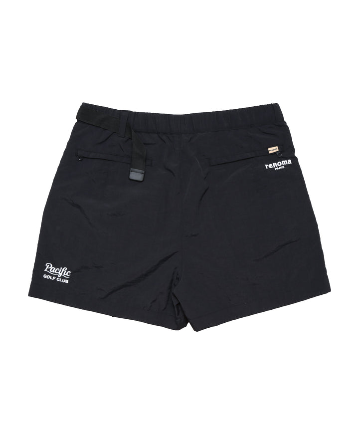 renoma golf × PGC NYLON WRAP SHORTS BLACK