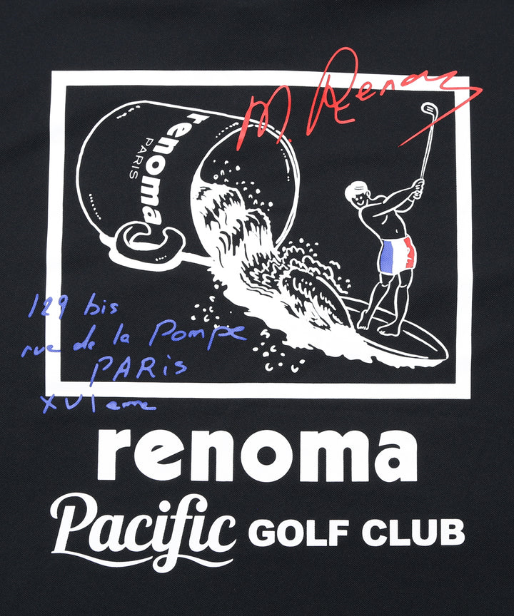renoma golf × PGC SS POLO SHIRTS BLACK