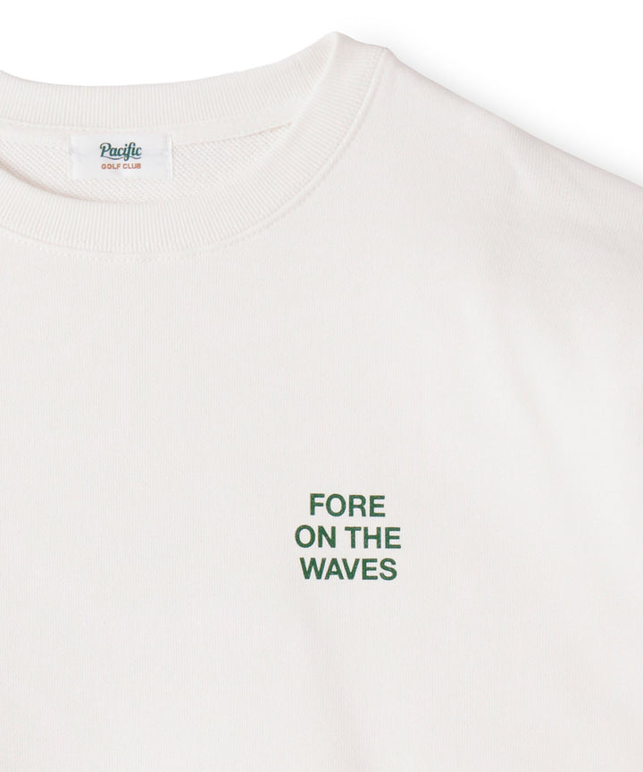 CUP & SURFER CREW-NECK SWEAT OFF WHITE