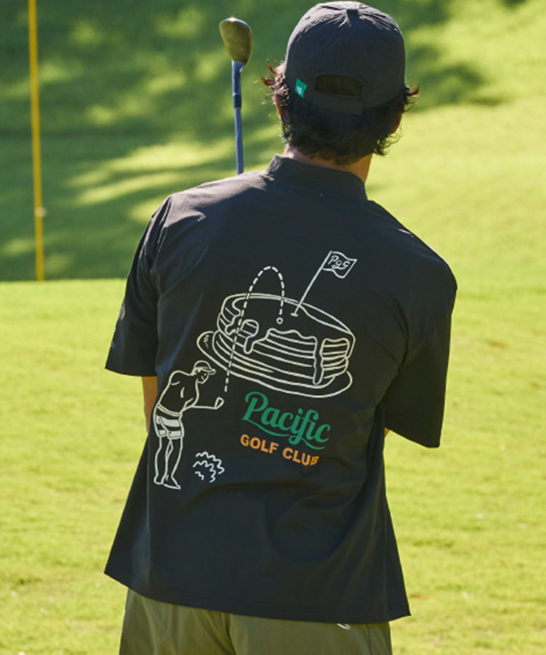 CENTER CHEST LOGO MOCK NECK GOLF & PANCAKE