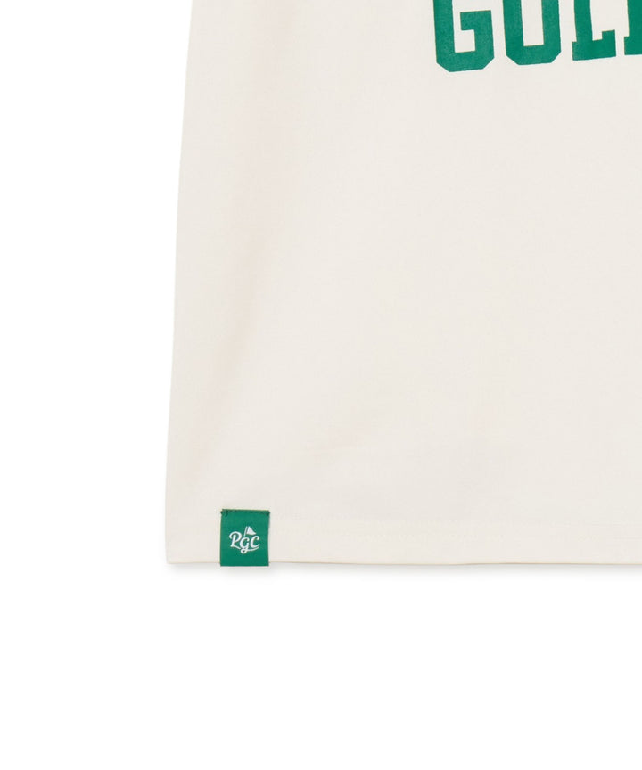 MOCK-NECK TEE HALF SLEEVE LAUREL PRINT IVORY