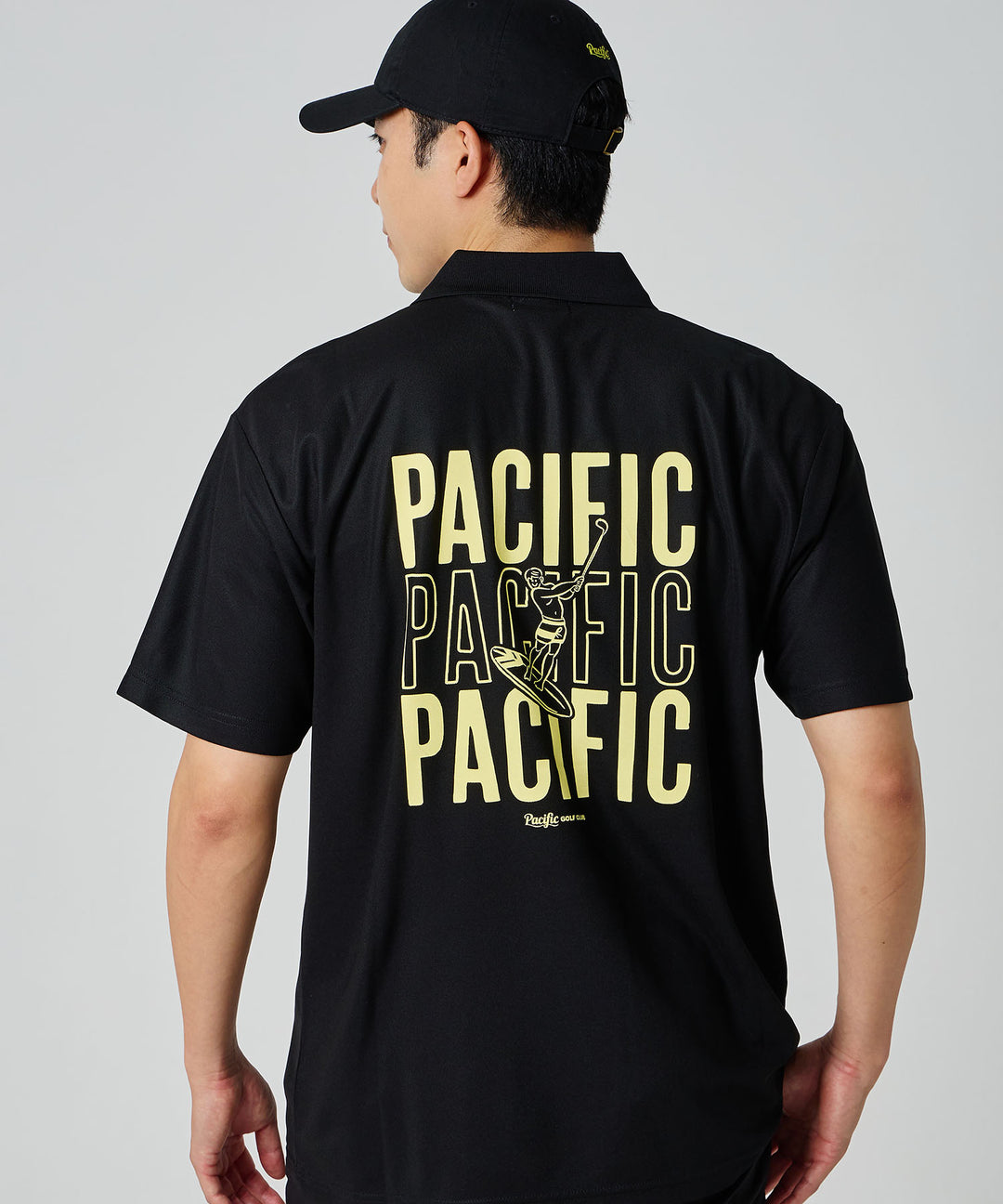 【MEN】TRIPLE PACIFIC LOGO POLO SHIRT
