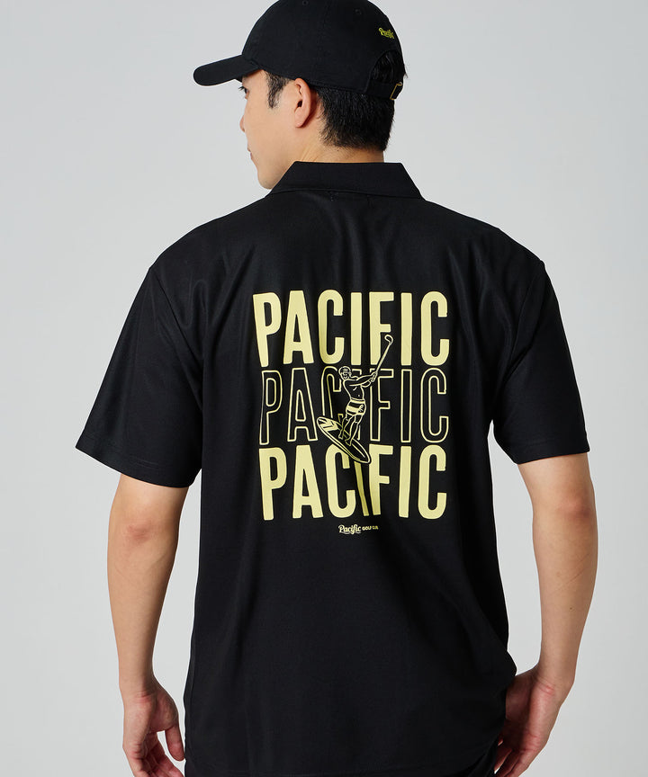 【MEN】TRIPLE PACIFIC LOGO POLO SHIRT