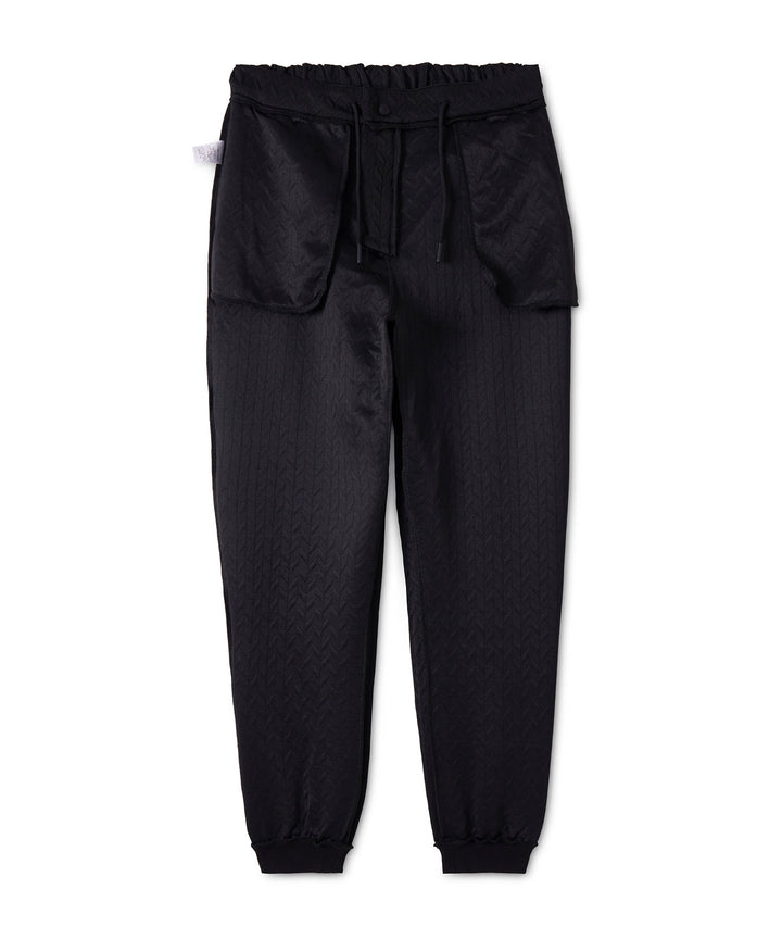 EMBOSS JQ PANTS BLACK