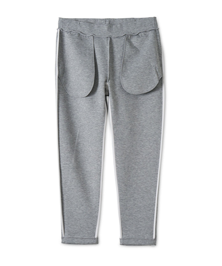 DOUBLE KNIT LONG PANTS GRAY