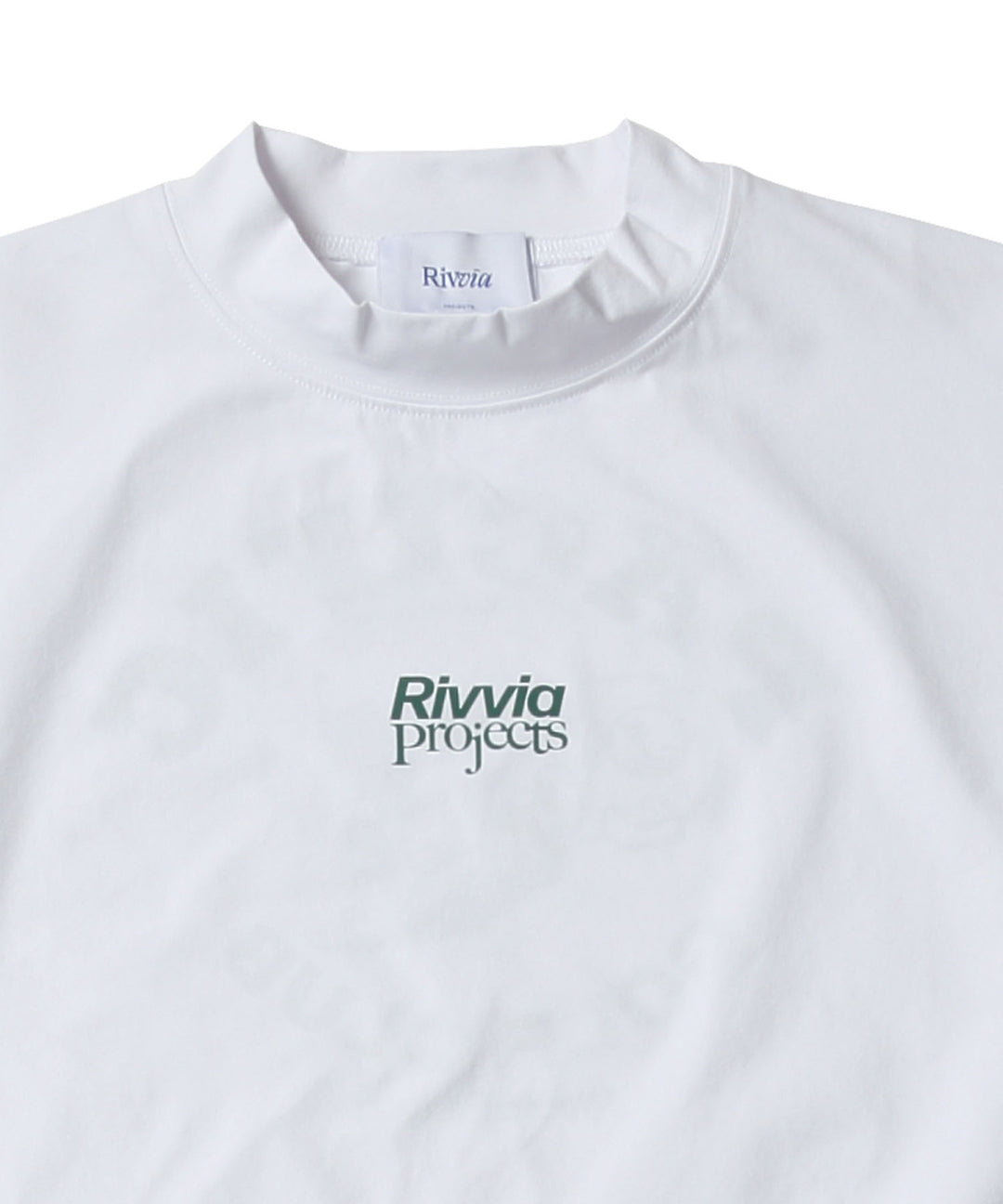 Rivvia Projects × PGC ON THE WAVE M/NECK RASH SS WHITE