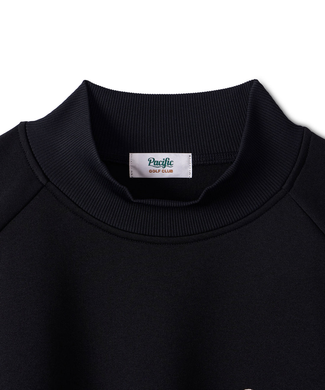DOUBLE KNIT MOCK-NECK L/S BLACK
