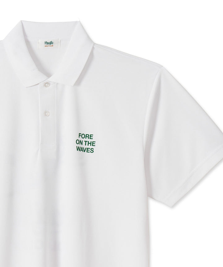 FORE ON THE WAVES POLO WHITE
