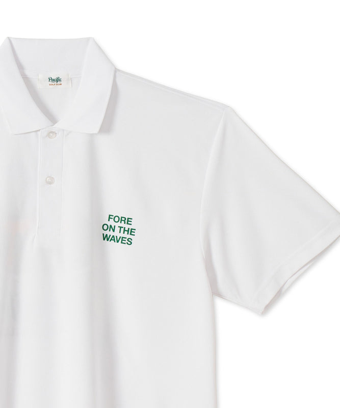 GOLF & PANCAKE POLO SHIRT WHITE