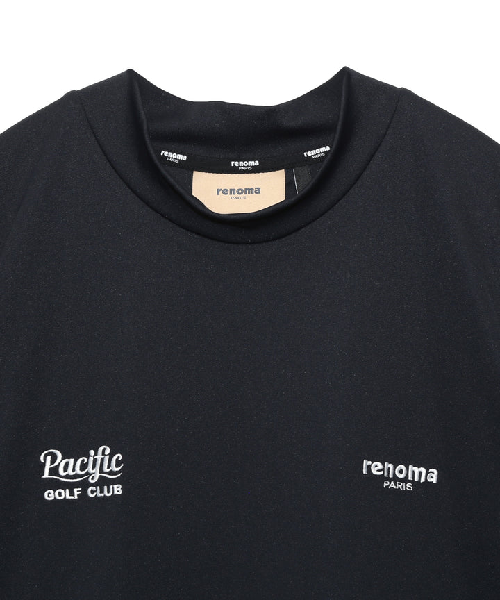 renoma golf × PGC SS MOCK NECK BLACK