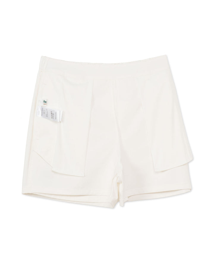 TUCK SHORT PANTS WHITE
