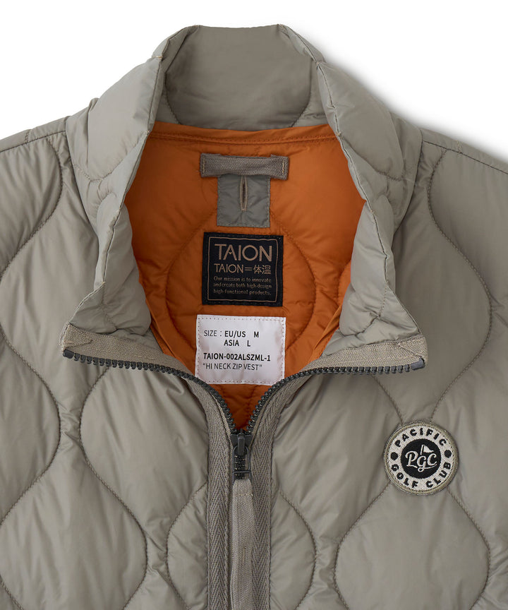 TAION × PGC MILITARY HI NECK W-ZIP DOWN VEST（SOFT SHELL）