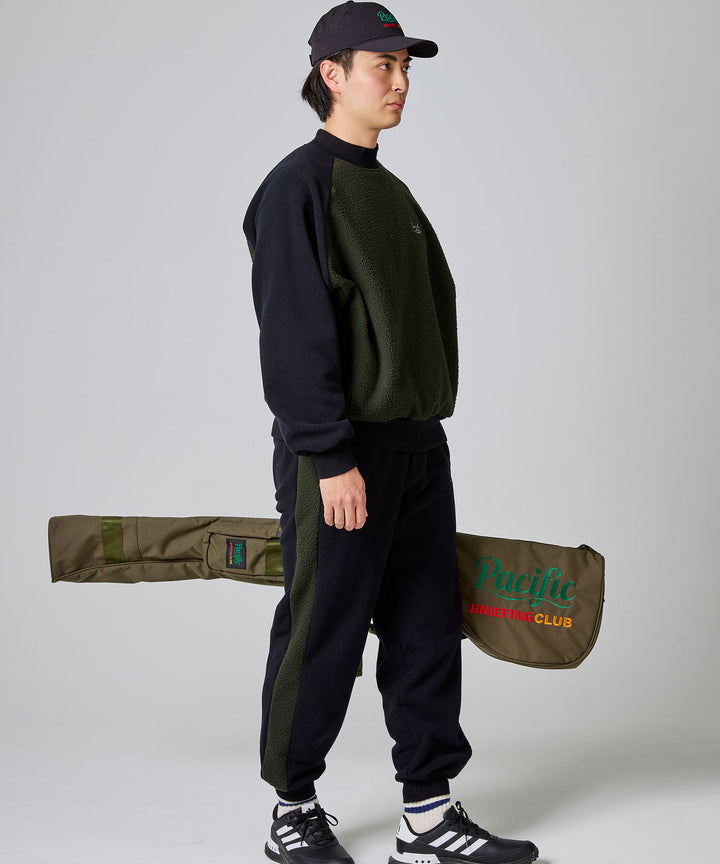 COMBINATION FLEECE L/S MOCK-NECK