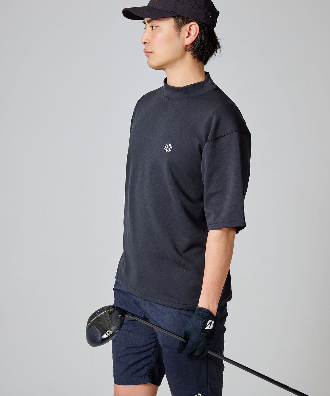 MOCK-NECK BIG TEE HALF SLEEVE 2