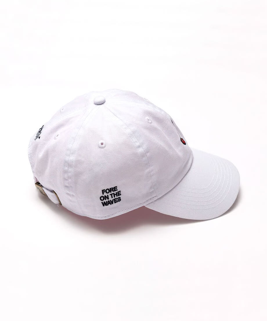SURFER 6 PANEL CAP WHITE