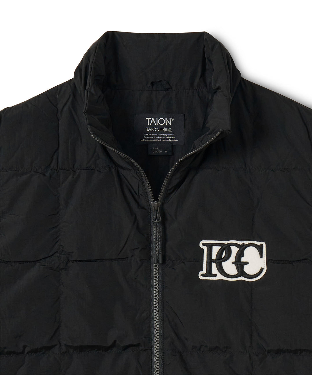 TAION × PGC SC TRACK DOWN VEST BLACK