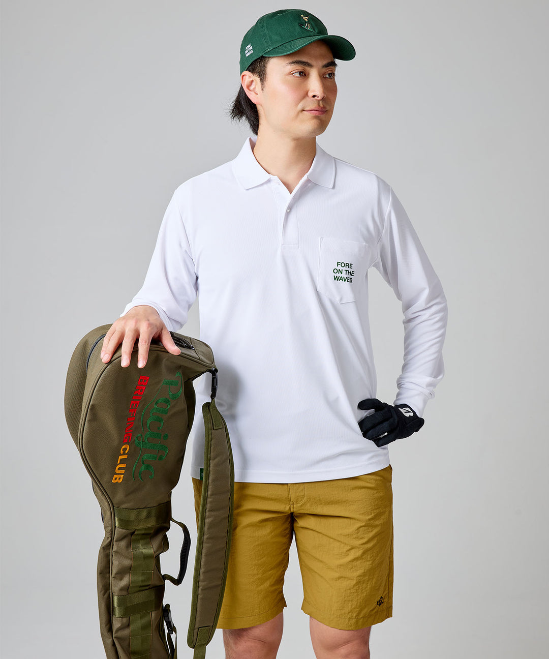 CUP & SURFER LONG SLEEVE POLO