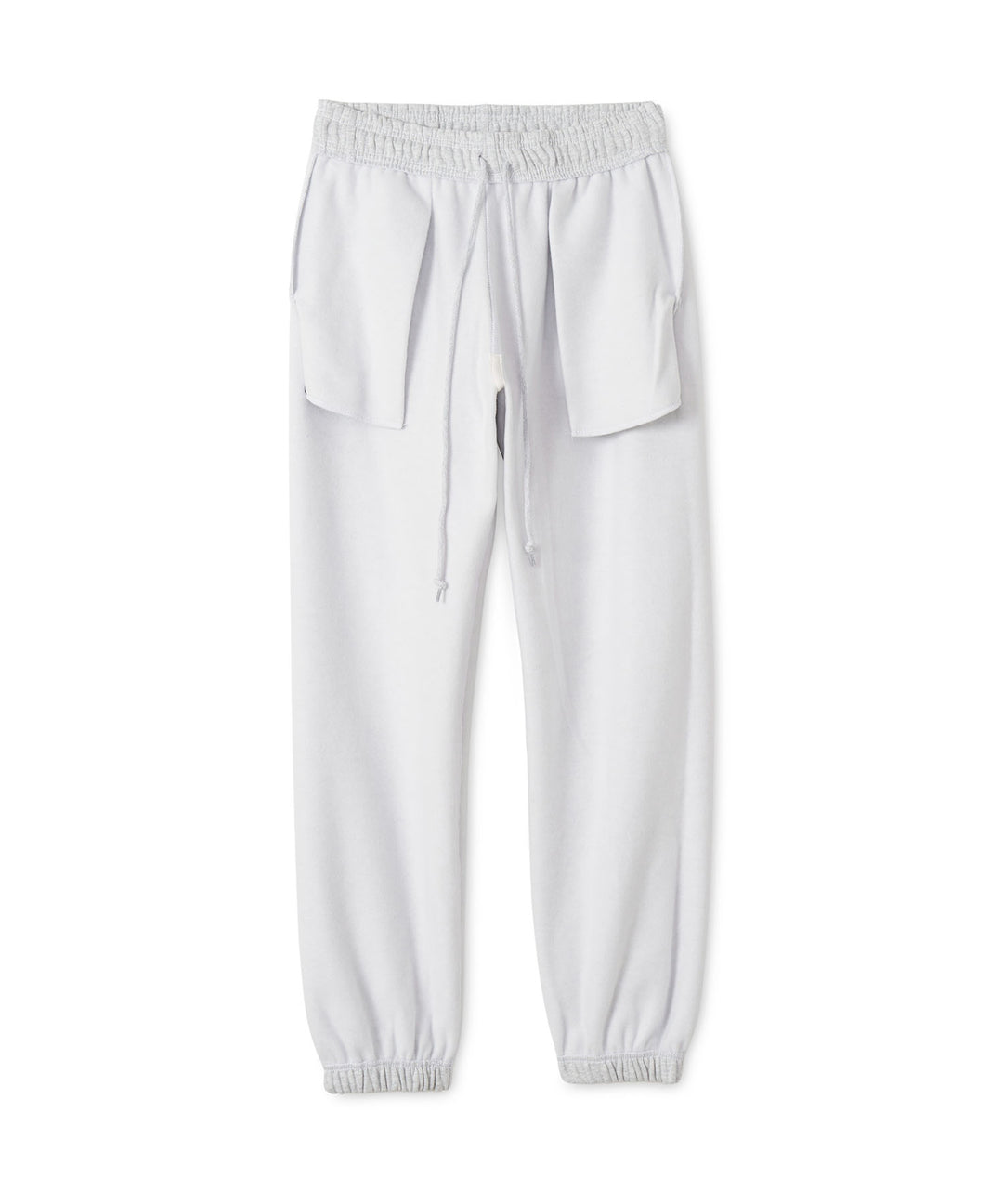 CHECKERED PATTERN LOGO SWEAT PANTS MIX GRAY