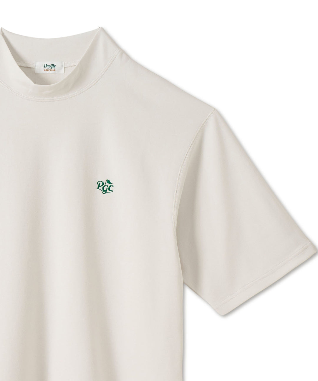MOCK-NECK BIG TEE HALF SLEEVE 2 OFF WHITE