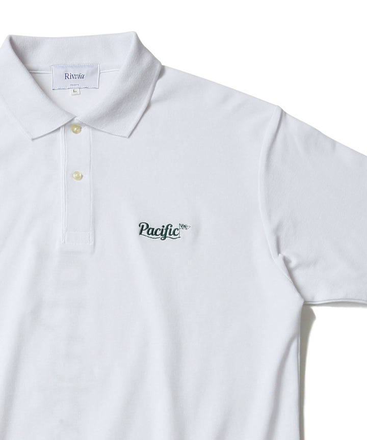 Rivvia Projects × PGC FLAG POLO WHITE