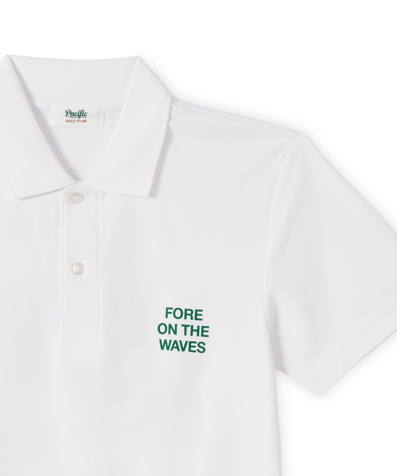 GOLF & PANCAKE POLO SHIRT WHITE