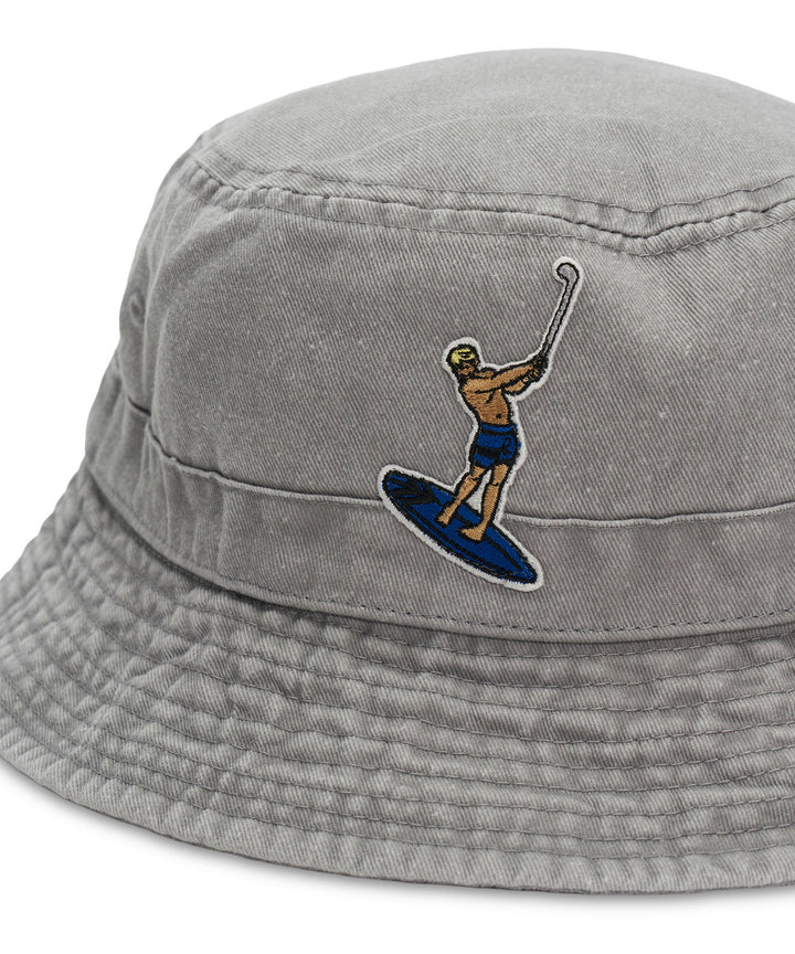 PGC CHARACTER WAPPEN BUCKET HAT GRAY