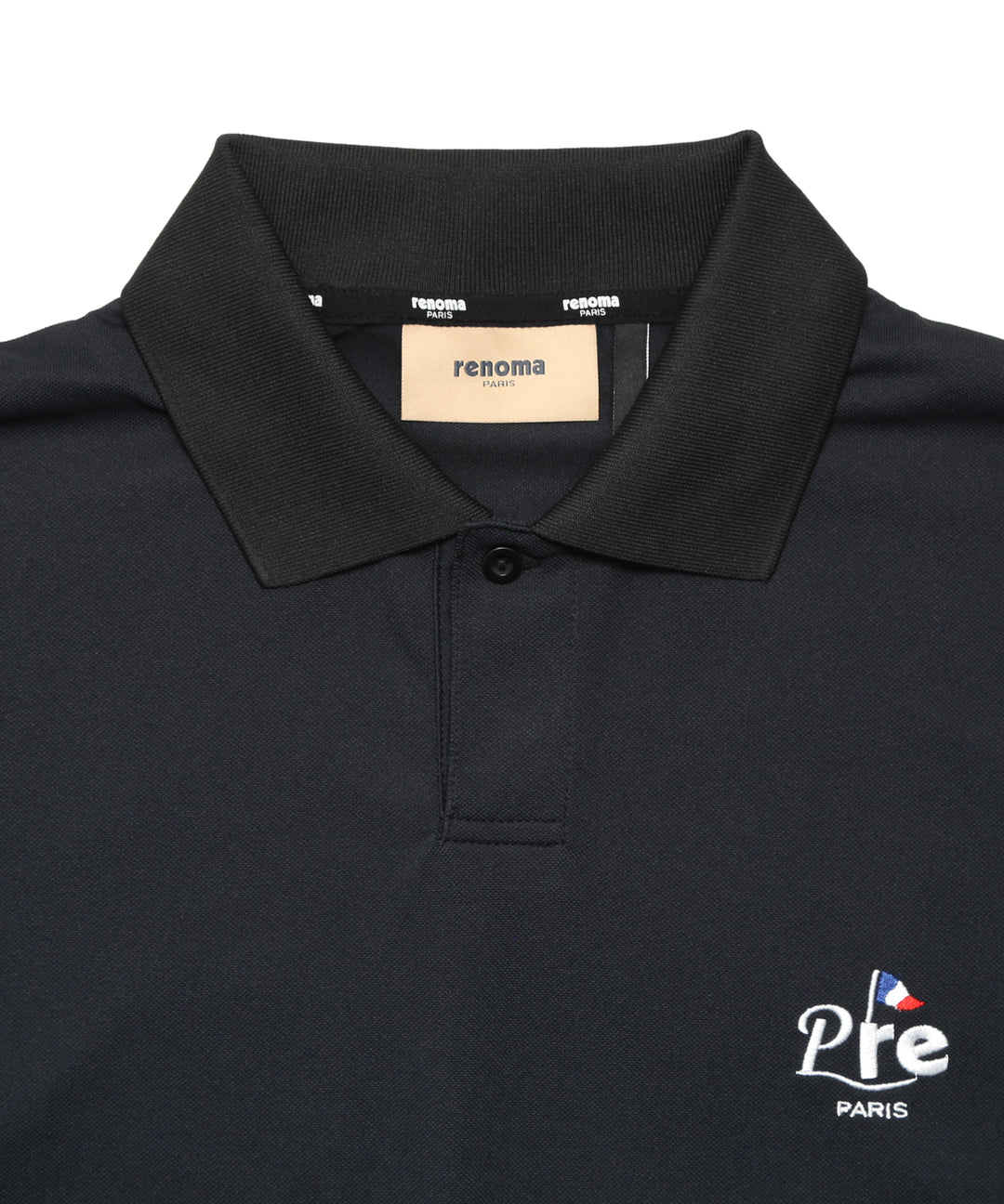 renoma golf × PGC SS POLO SHIRTS BLACK