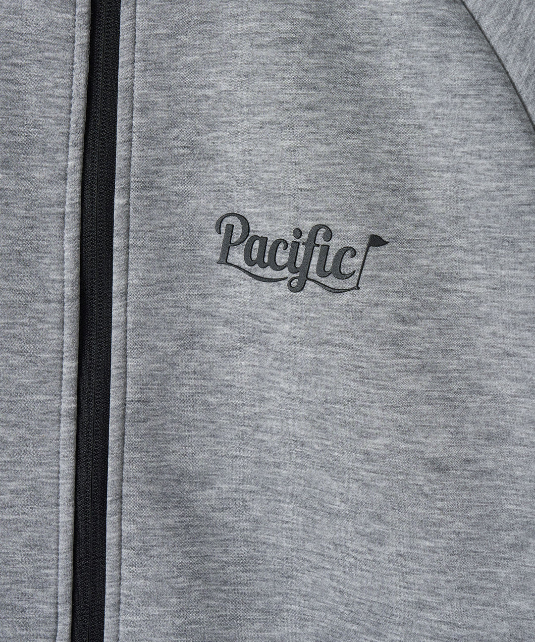 DOUBLE KNIT ZIP BLOUSON GRAY