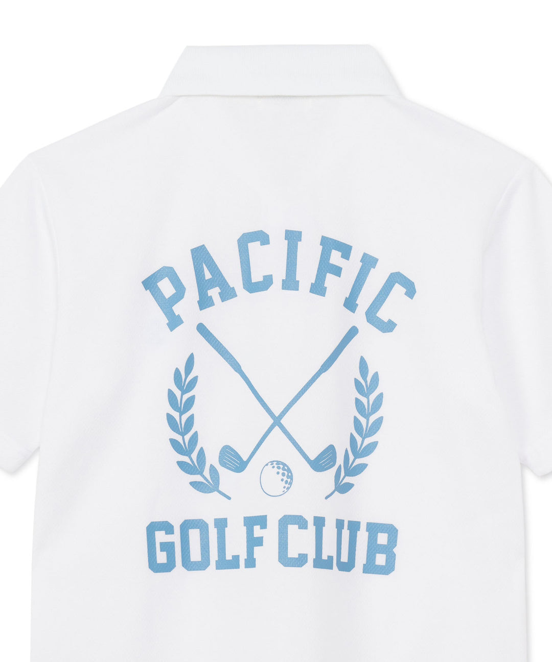 HALF SLEEVE POLO LAUREL PRINT WHITE