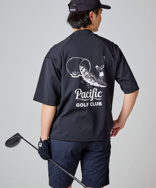 MOCK-NECK BIG TEE HALF SLEEVE 2 – Pacific GOLF CLUB