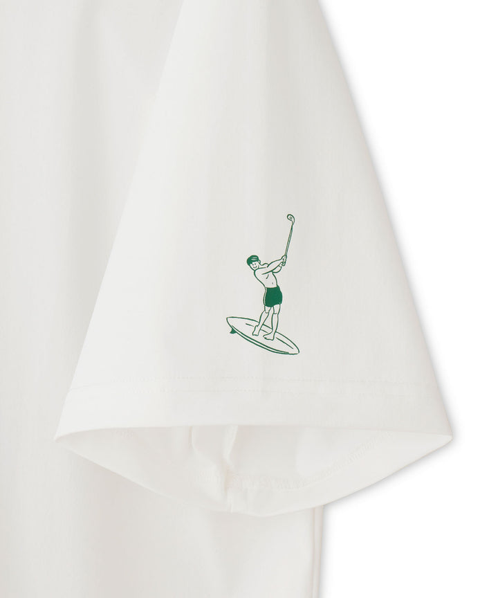 CENTER CHEST LOGO MOCK NECK CIRCLE LOGO