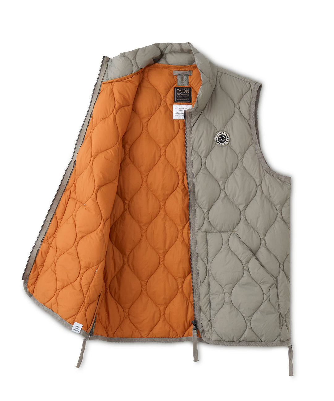 TAION × PGC MILITARY HI NECK W-ZIP DOWN VEST（SOFT SHELL）