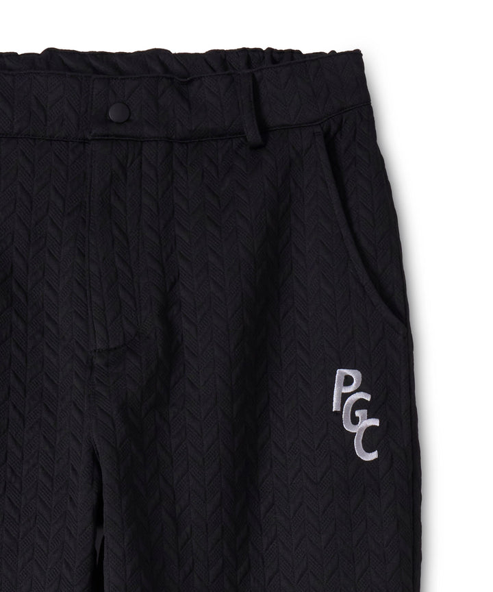 EMBOSS JQ PANTS BLACK