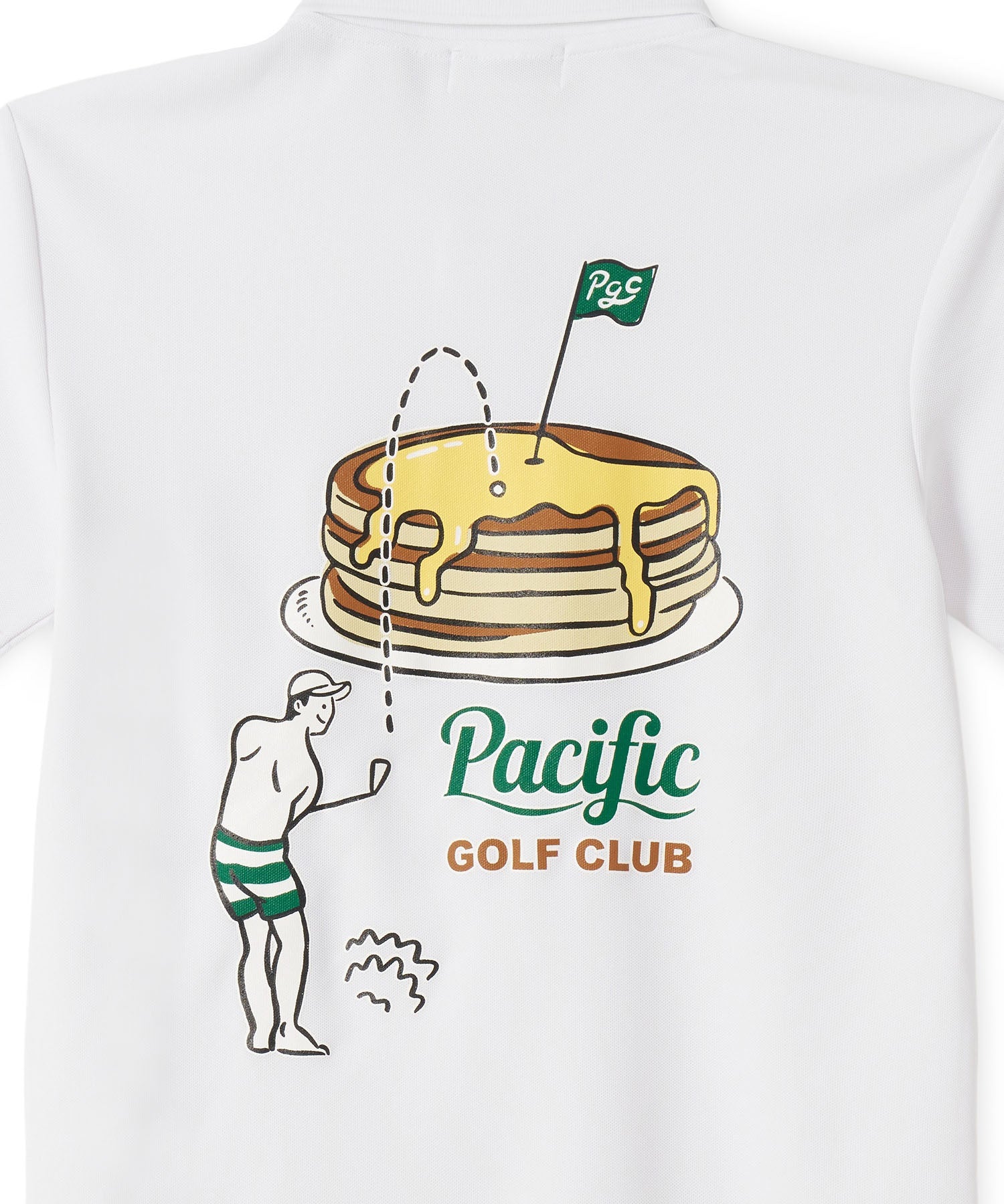 GOLF & PANCAKE POLO SHIRT WHITE
