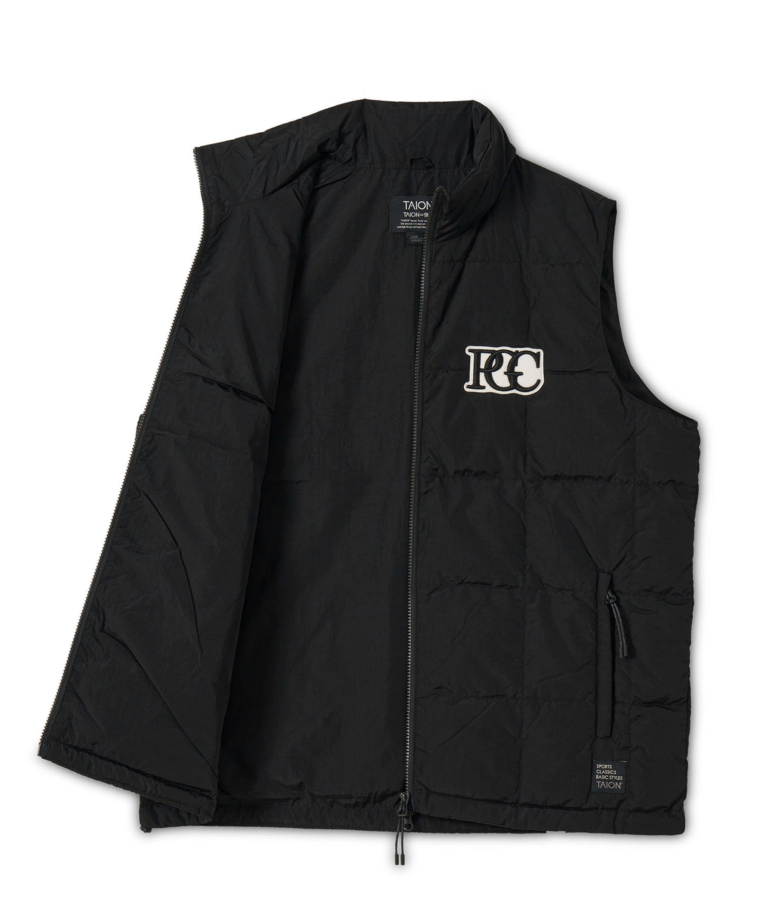 TAION × PGC SC TRACK DOWN VEST BLACK
