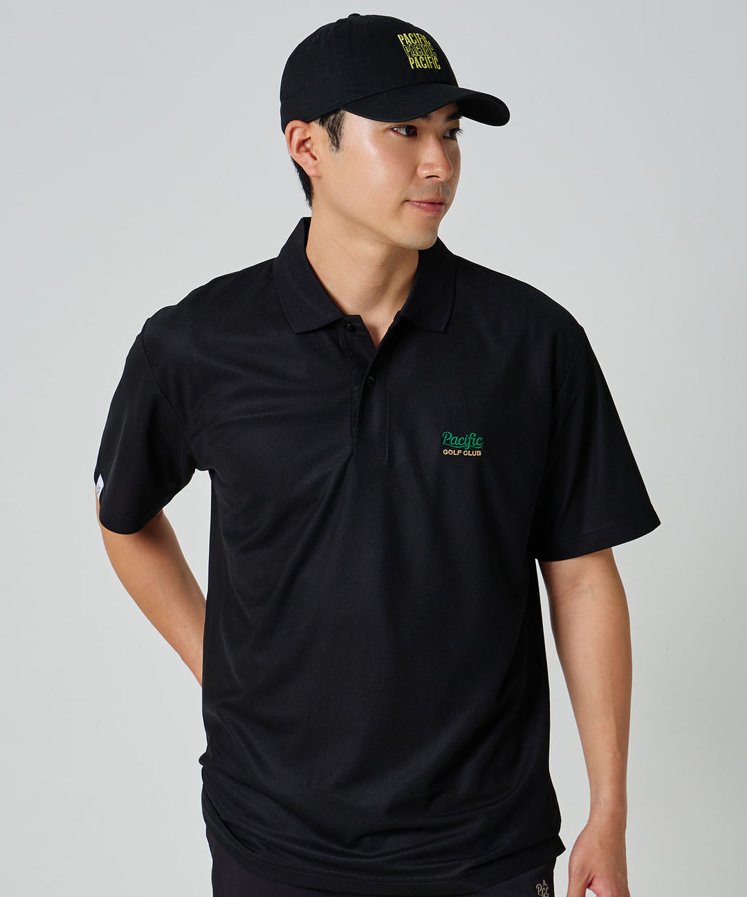 【MEN】TRIPLE PACIFIC LOGO POLO SHIRT