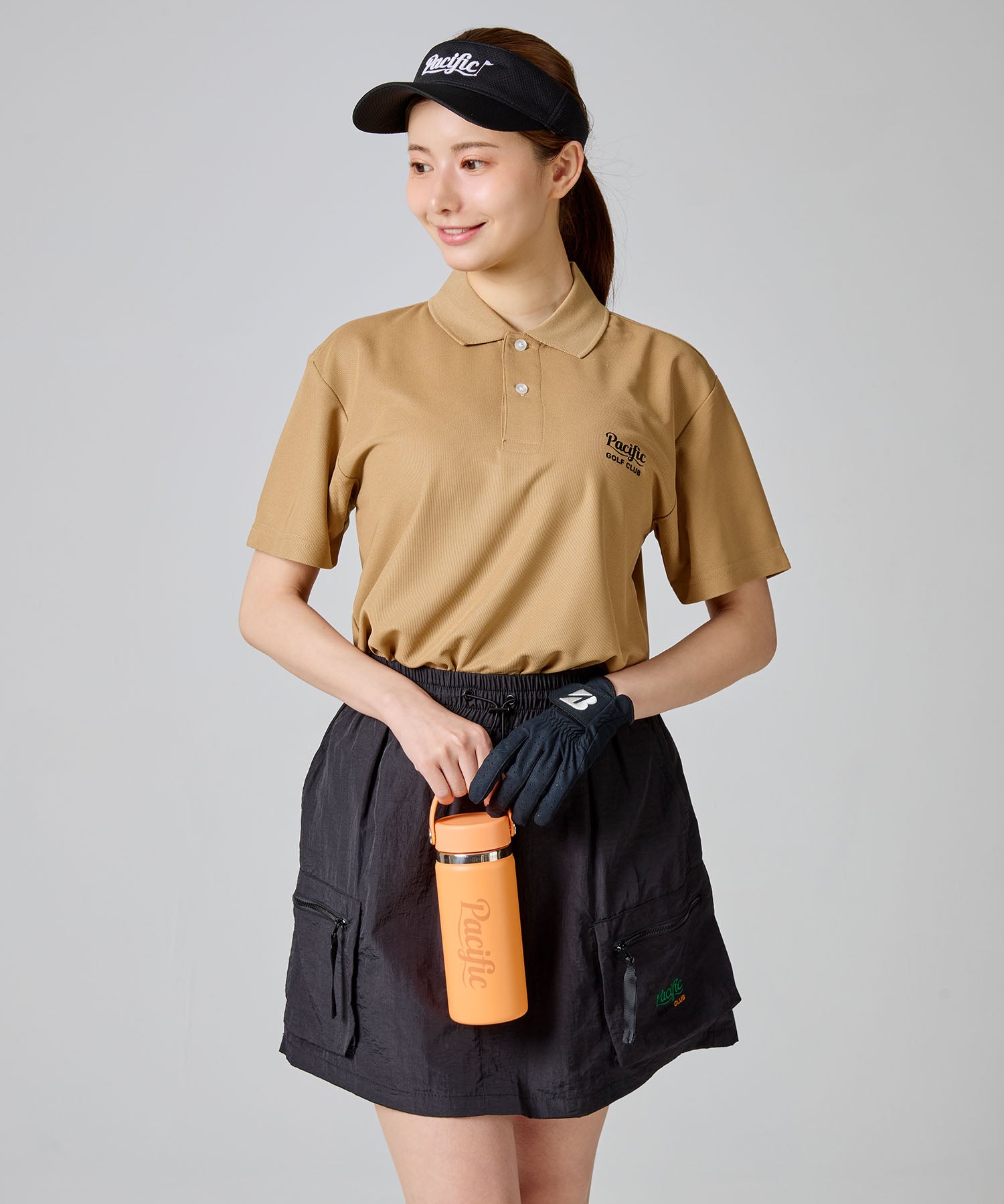 【WOMEN】GOLF & HAMBURGER POLO SHIRT