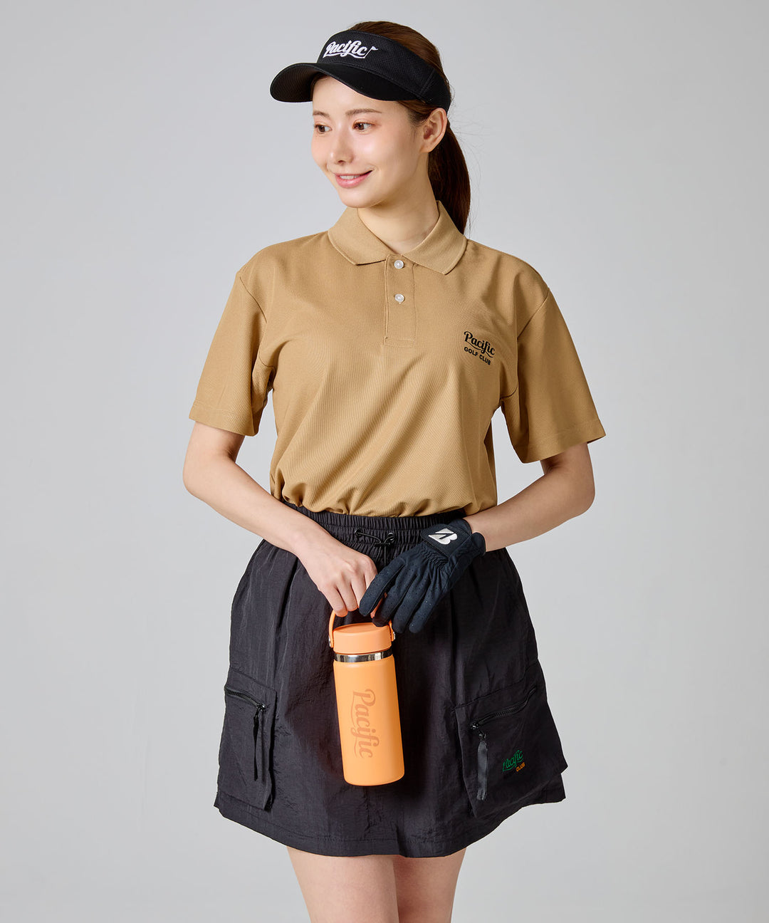 【WOMEN】GOLF & HAMBURGER POLO SHIRT