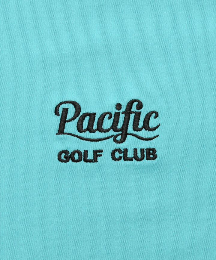 renoma golf × PGC SS MOCK NECK BLUE