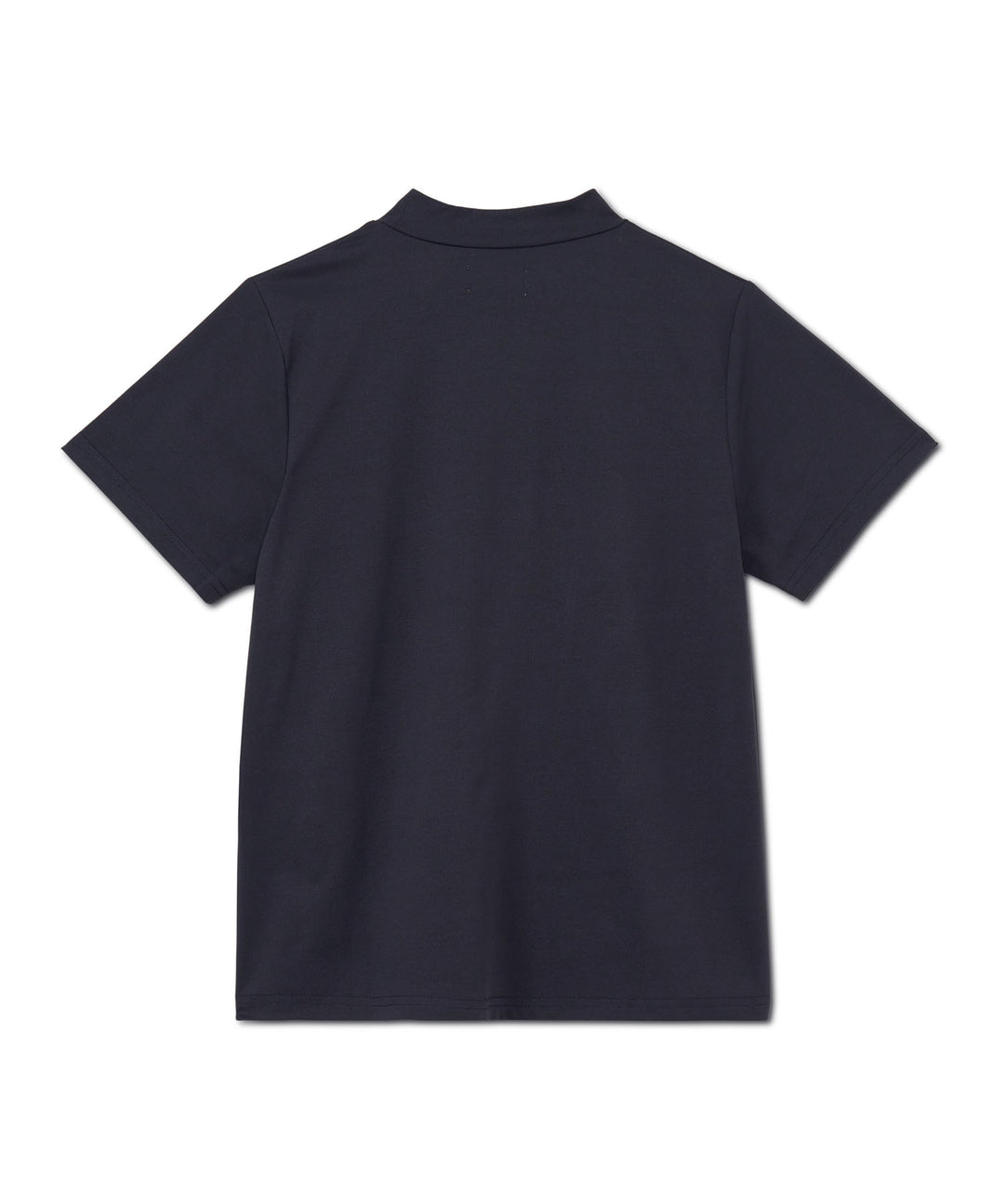 MOCK-NECK TEE HALF SLEEVE LAUREL PRINT NAVY