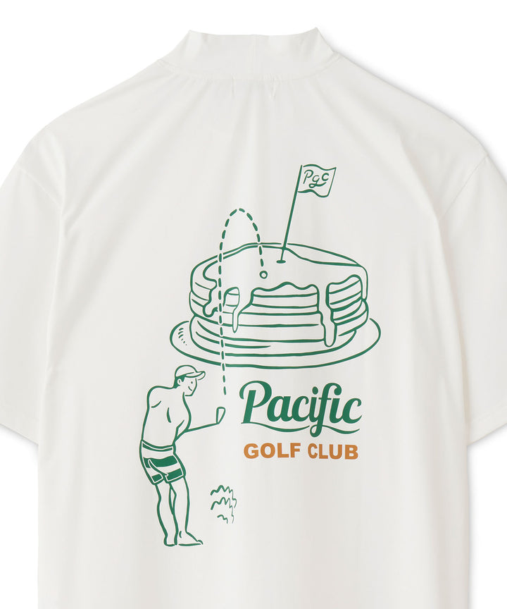CENTER CHEST LOGO MOCK NECK GOLF & PANCAKE