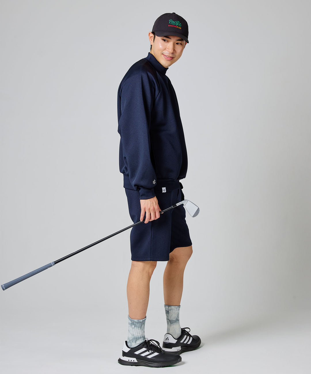 DOUBLE KNIT MOCK-NECK L/S