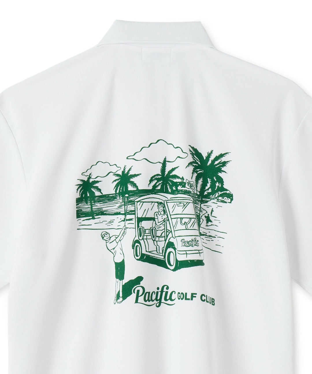 GOLFERS ON THE COURSE POLO WHITE