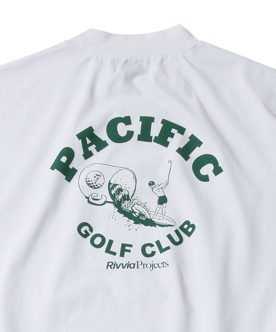 Rivvia Projects × PGC ON THE WAVE M/NECK RASH SS WHITE