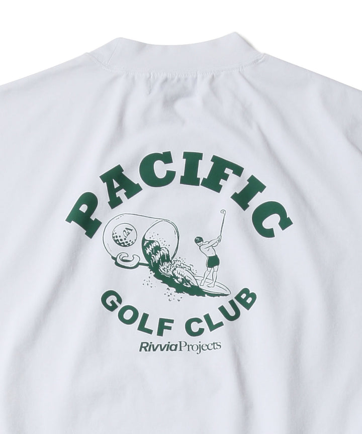 Rivvia Projects × PGC ON THE WAVE M/NECK RASH SS WHITE
