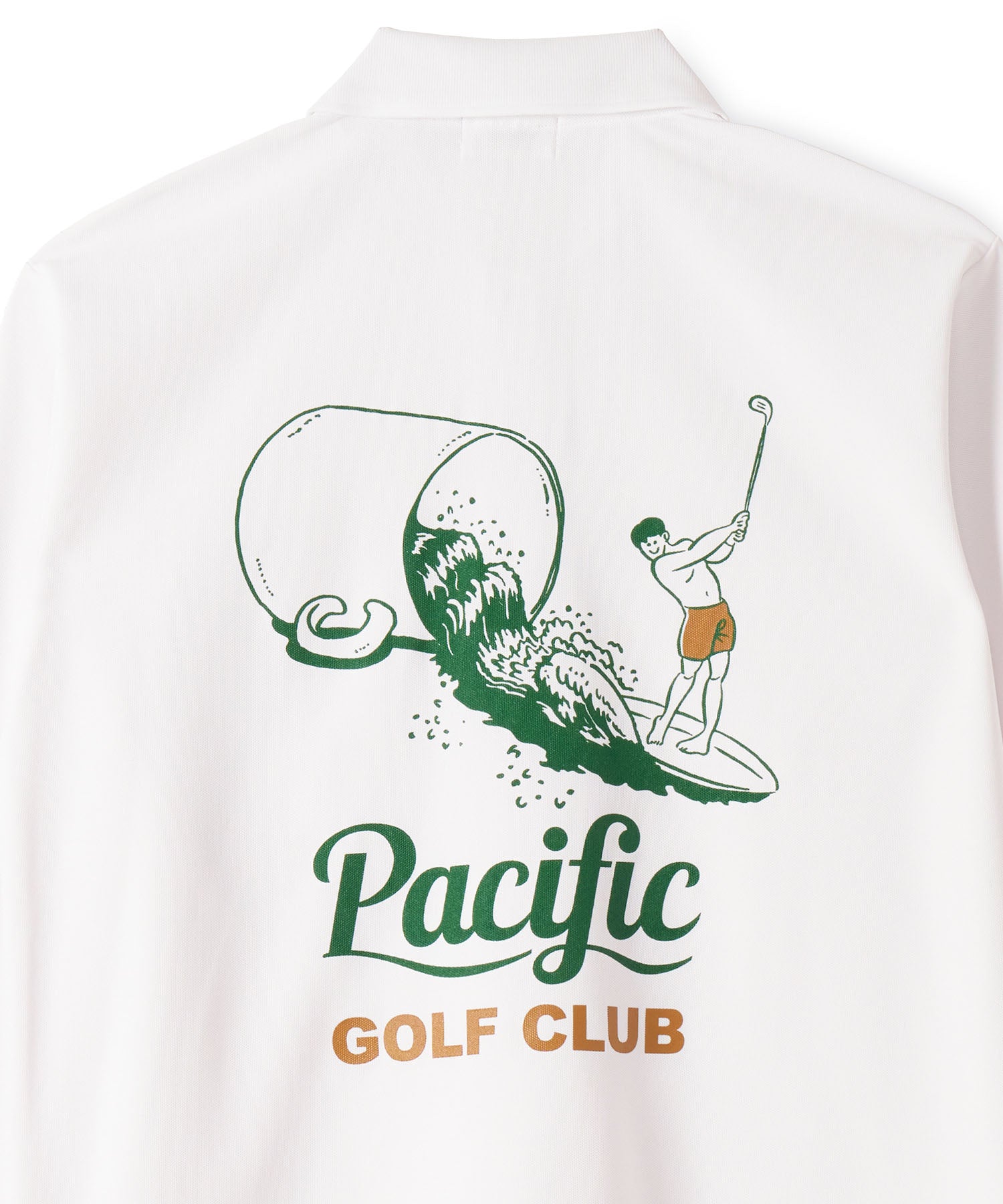 CUP & SURFER LONG SLEEVE POLO WHITE