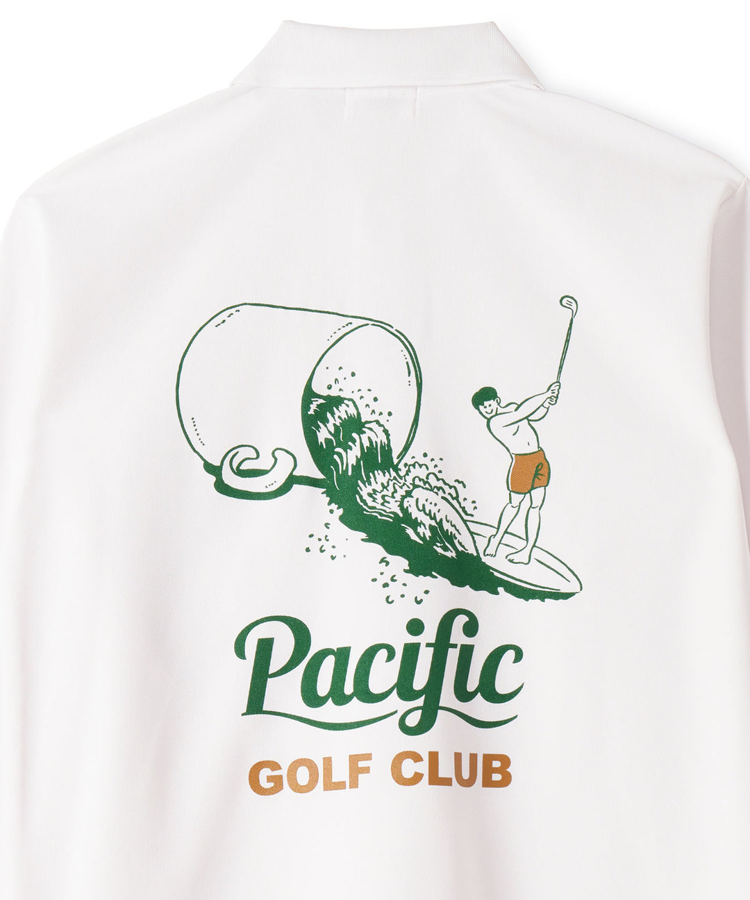CUP & SURFER LONG SLEEVE POLO WHITE
